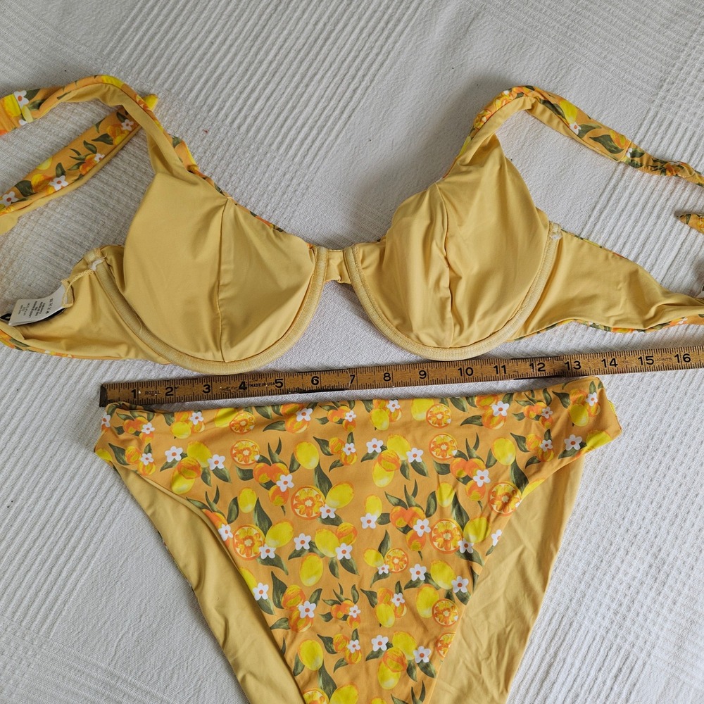 Dippin Daisys Postiano Bikini Set Sz L Seashore Bottom Verona Underwire Top - Picture 11 of 12